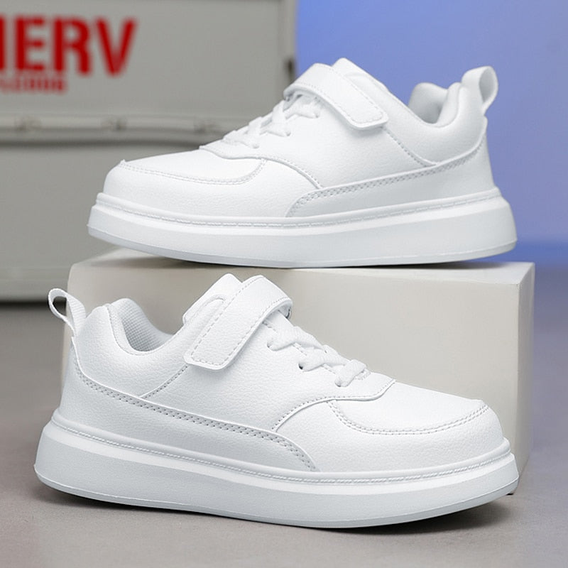 Children's Boy's PU Leather Sneakers School shoes 6 To 12 Years