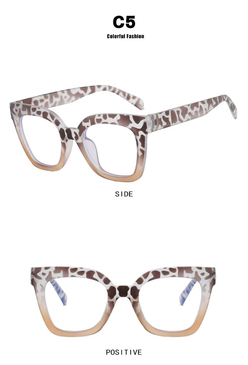 Square Frame Anti Blue Light Glasses - Transparent Computer Eyewear for Women & Men