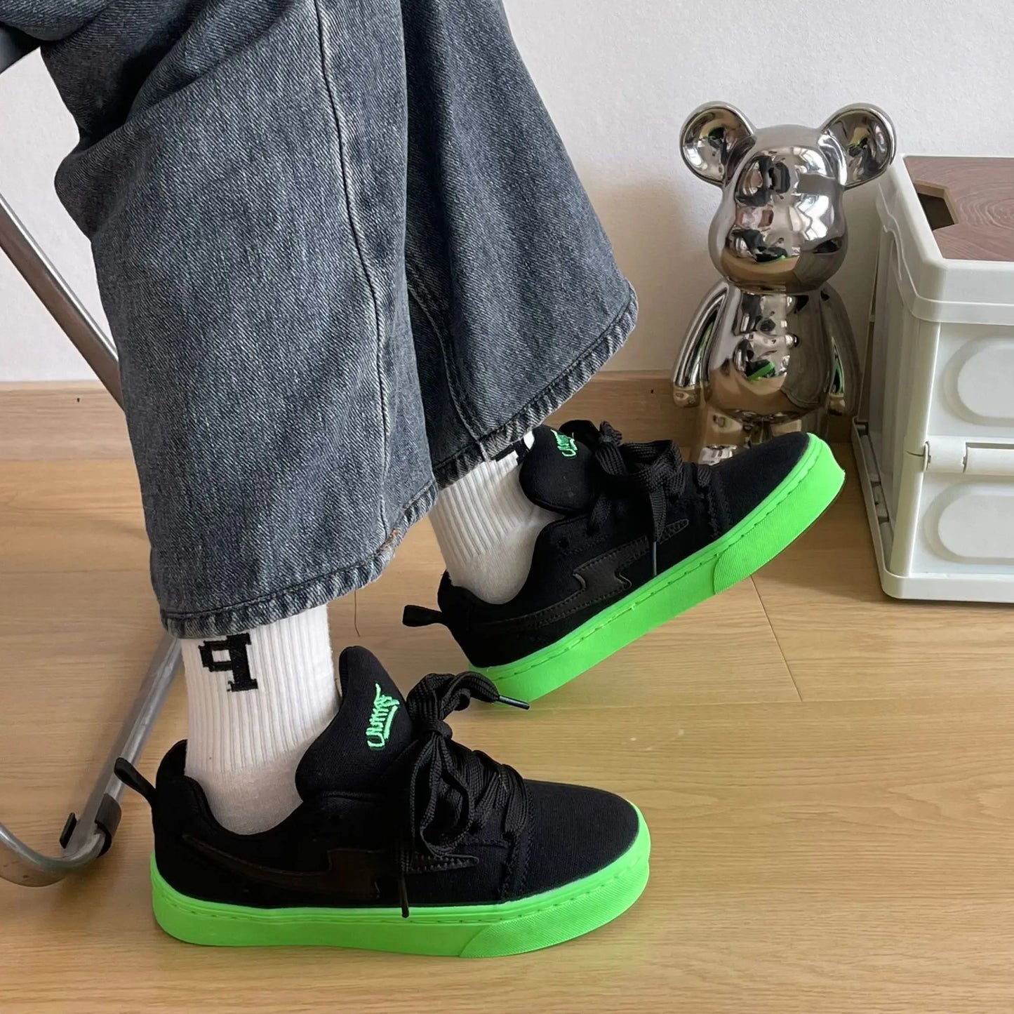 Men's Casual Design Sneakers Sports Shoes Platform Canvas Sneakers