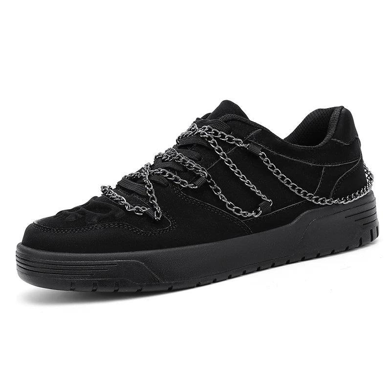 Men's Metal Chains Skateboard Sneakers