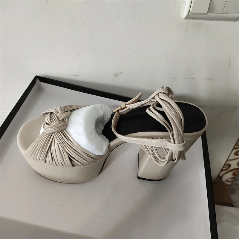 Women's 12/14cm High Heel Platform Sandals