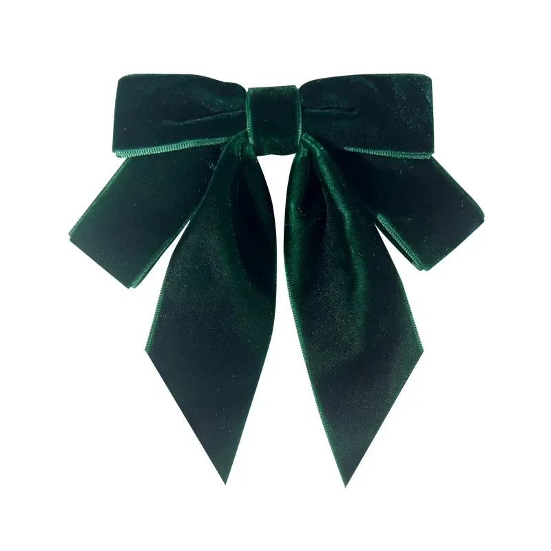 Women's Velvet Bow Tie Brooch - Elegant Collar Pin Accessory