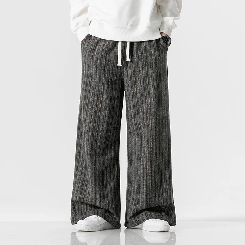 Men's Striped Casual Trousers