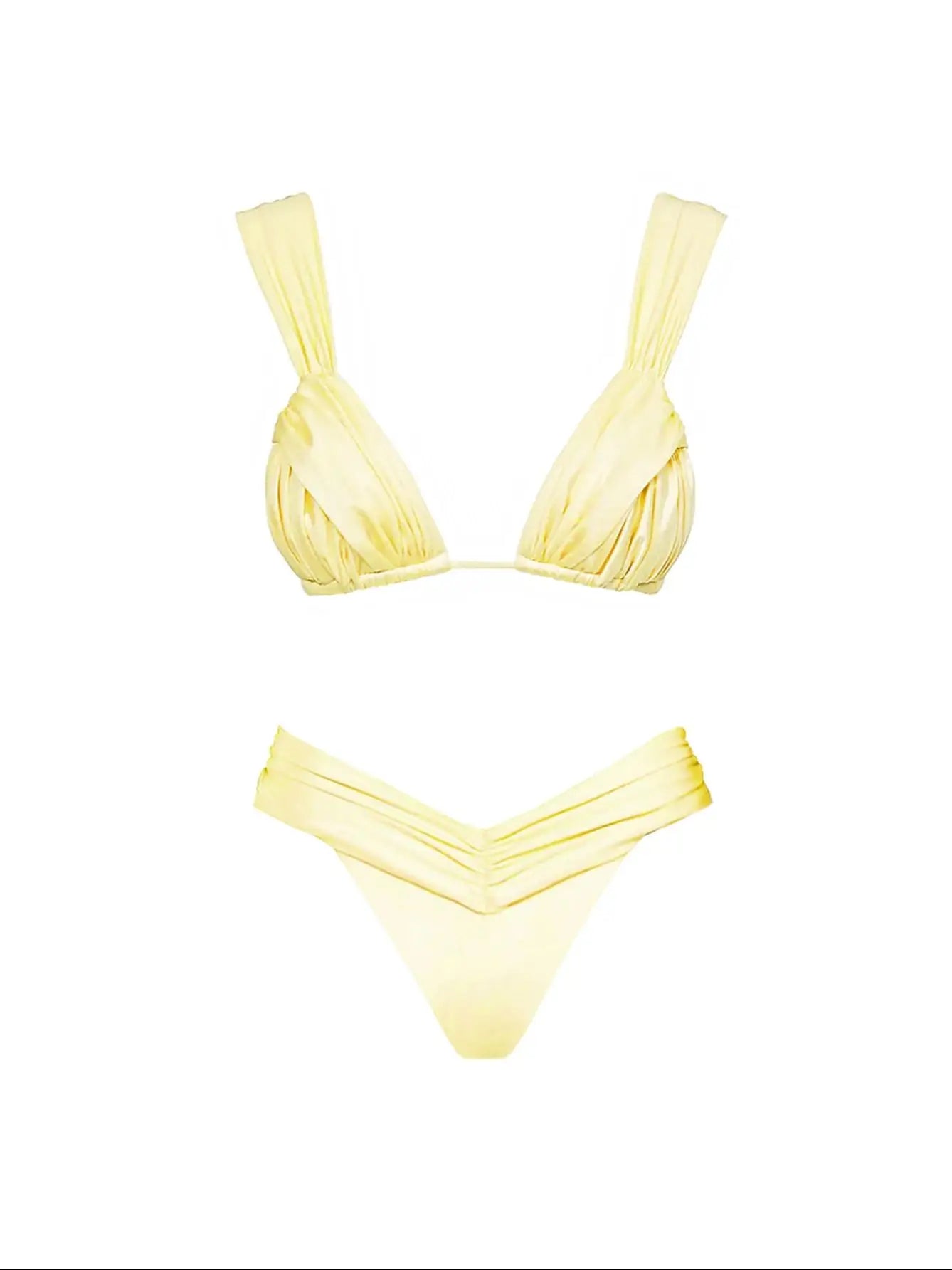 Women's Two-Piece Beach Set - High Waist A-Line Skirt & Bandage Top