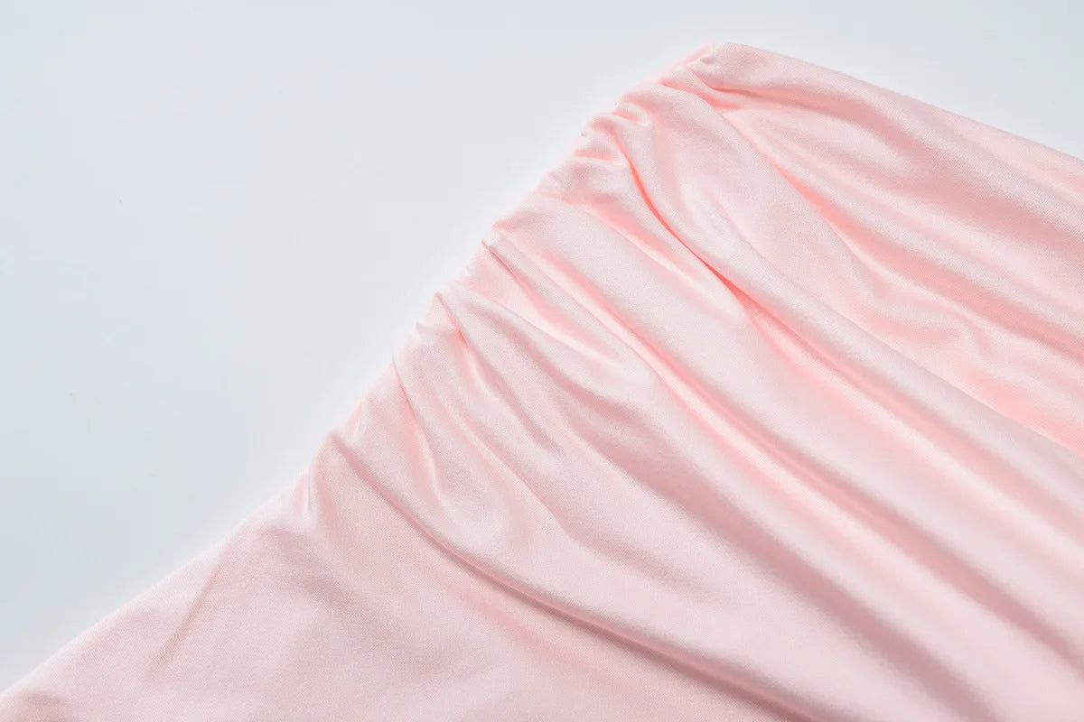 Women's Elegant Around Halter Draped Mini Dress  Backless Layered Ruffles Dress Sleeveless Party Outfit