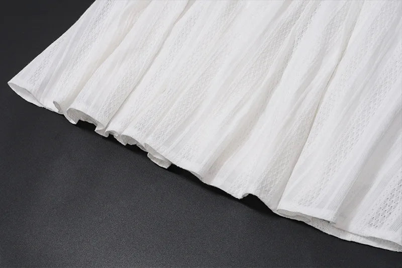 Women's Elegant Ruffled Detail Tie Front Mini Coquette Outfits Summer Backless A-Line Slip Pleated Dress