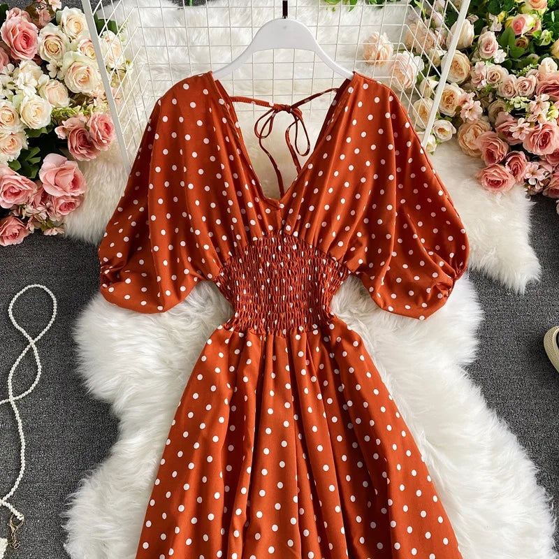 Women's V-Neck Floral Print Jumpsuit - Dolman Sleeves Wide Leg Trousers