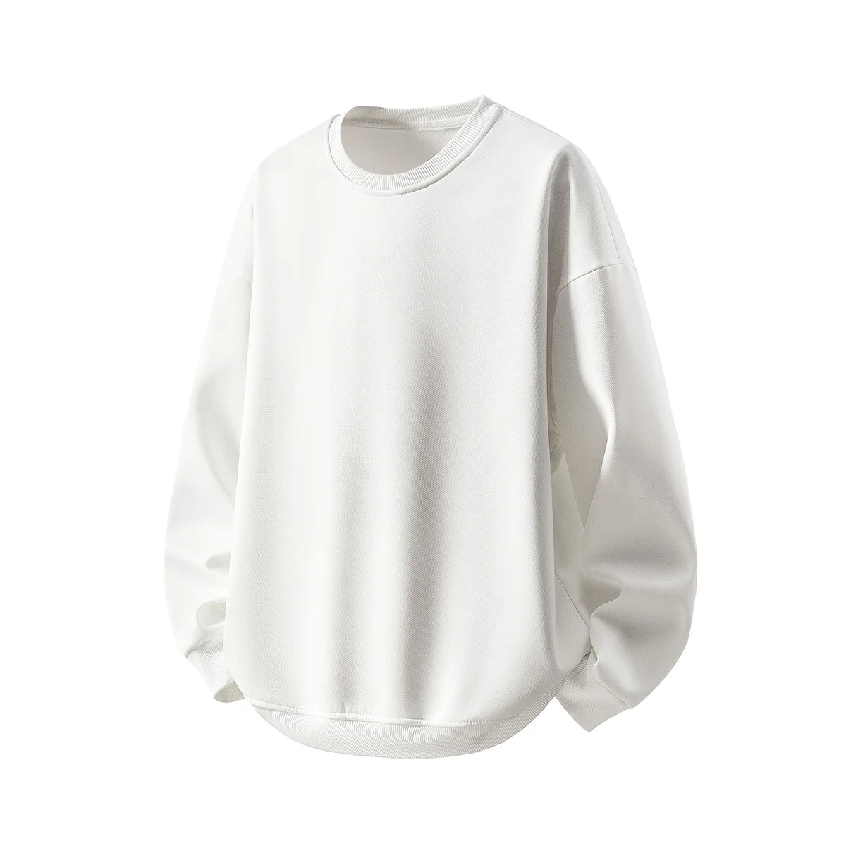 Men's Cotton O-Neck Sweatshirt - Long Sleeve Breathable Streetwear Top