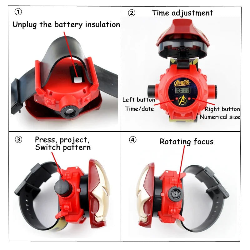 Kids Digital Watches with 3D Projection