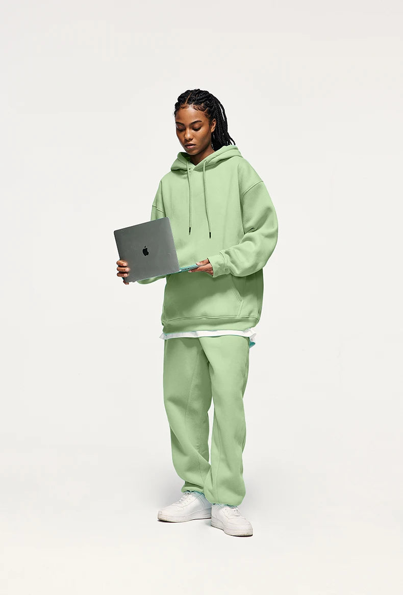 Unisex 350G Fleece Velvet Warm Hoodie