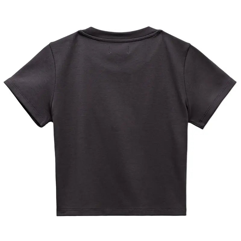 Women's Vintage Racing Print Crop Top - Y2K Style Short Sleeve Tee