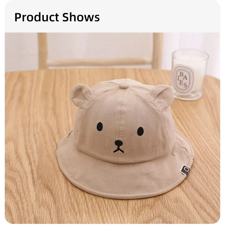 Cute Bear Baby's Bucket Hat With Ears