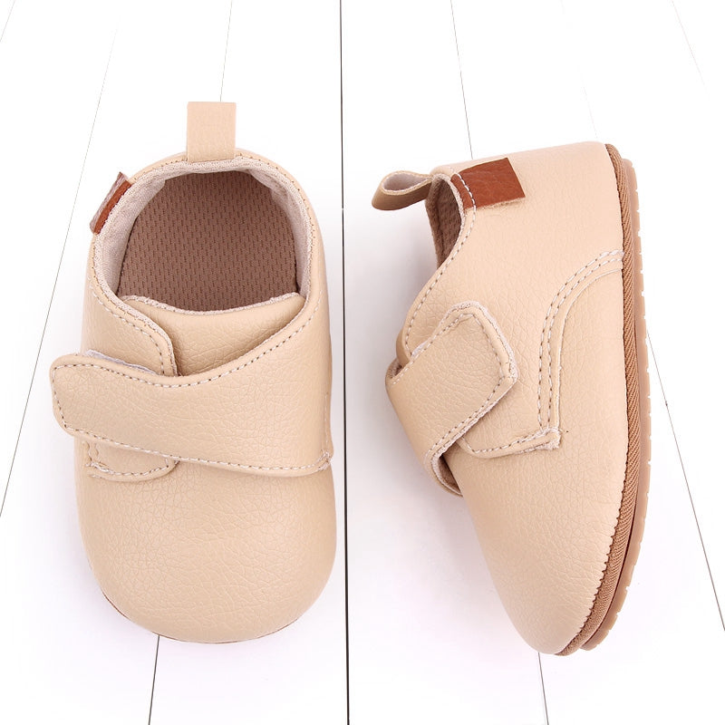 Toddler Baby Boys Girls Causal First Walker Shoes PU Leather Sneakers Soft Sole Cute Baby Flats Shoes