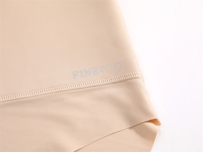 Women's 2Pcs High Waist Underwear Seamless Tummy Control Comfortable Solid Briefs Sports Soft Bodysuit Shapewear