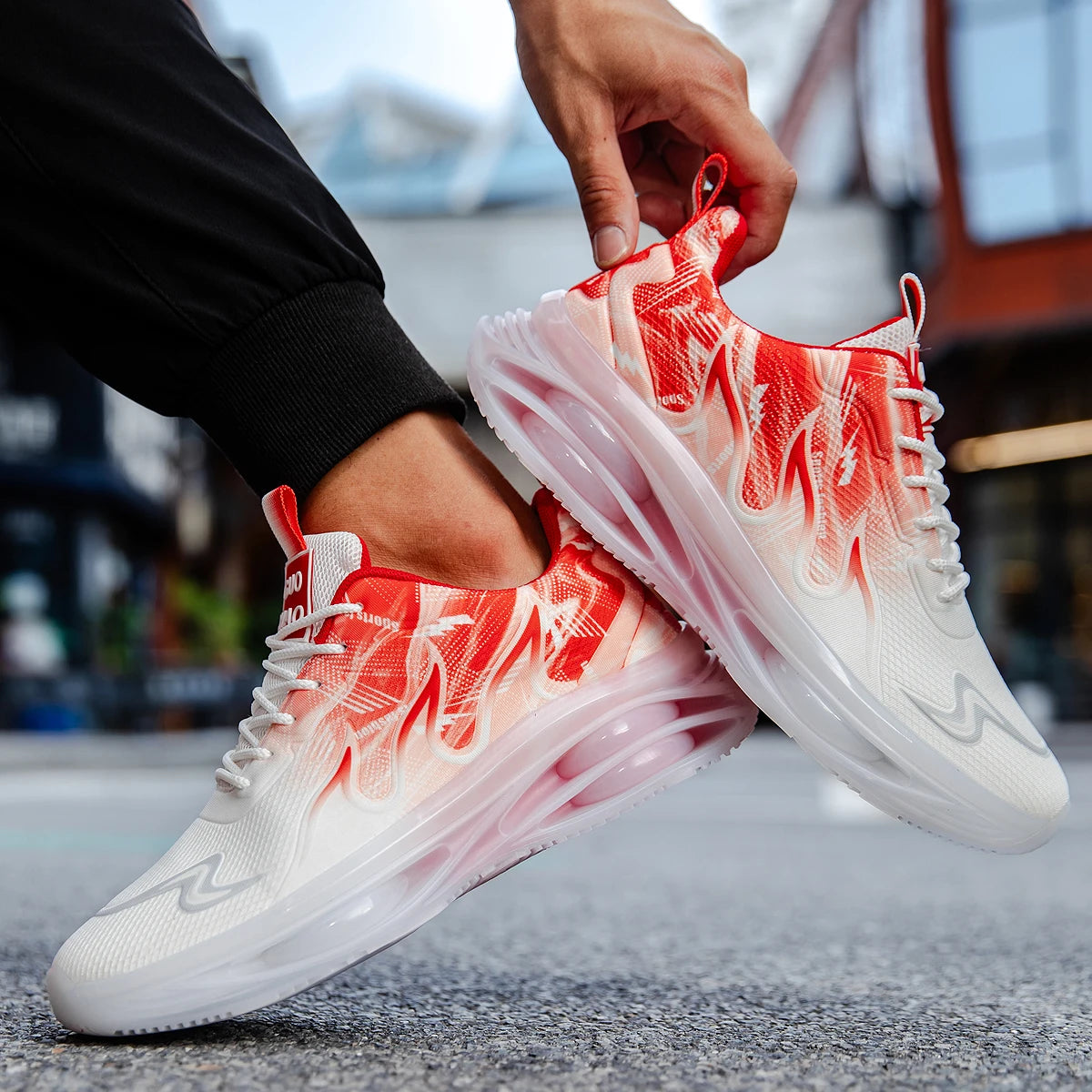 Men's Summer Breathable Sports Light Running Tennis Casual Sneakers Platform Trainers Shoes