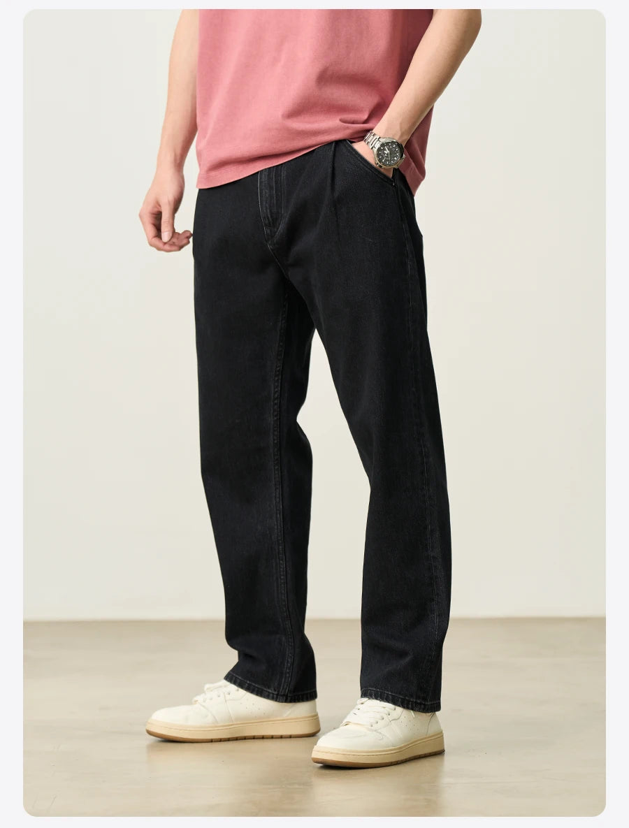 Loose Tapered Vintage Jeans - 11.5oz Cotton Denim Trousers