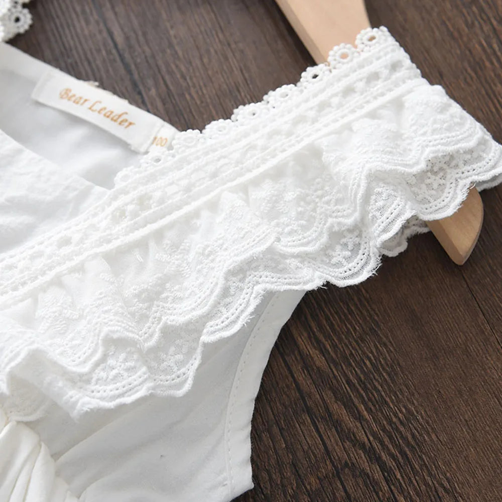 Kids Girls Summer Lace Dress