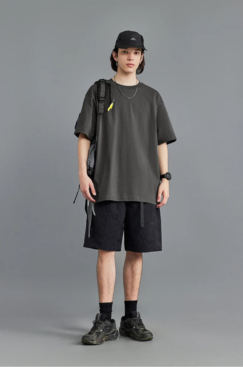 Men's Unique Fabric Mint Anti-microbial Sweat UPF50+ Quick Drying Cotton T-shirt