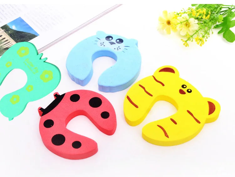 5-Piece Baby Door Safety Protector Set - Anti-Pinch Hand Door Stopper Child Lock Finger Guards