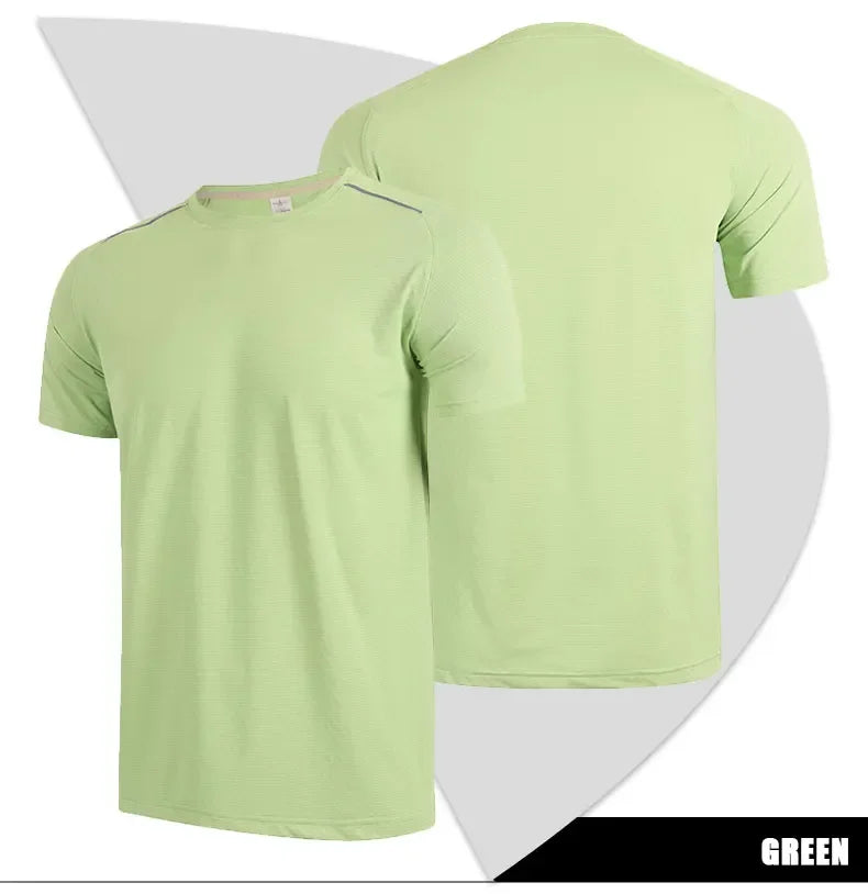 Men's Short Sleeve Sport Athletics Running Top Quick Dry Gym Wear T-Shirt
