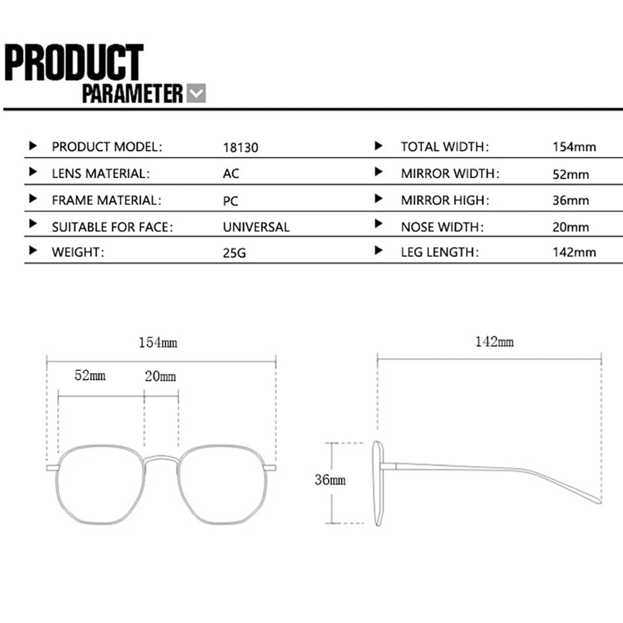 Retro Sunglasses - UV400 Protection Driving Eyewear for Men & Women
