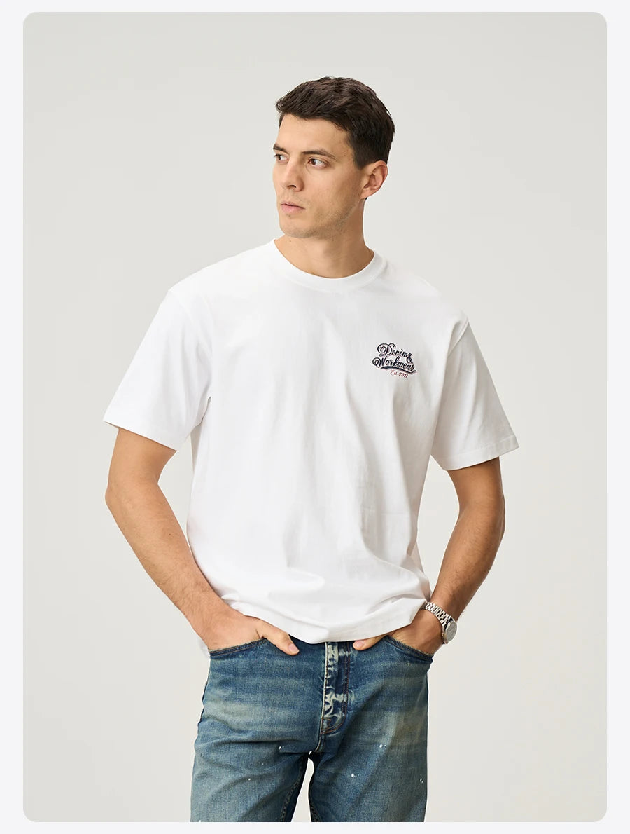 Men's Oversized Cool-Touch T-Shirt with Letter Print