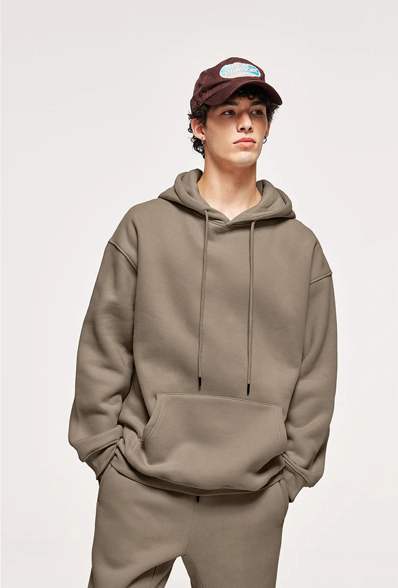 Unisex 350G Fleece Velvet Warm Hoodie