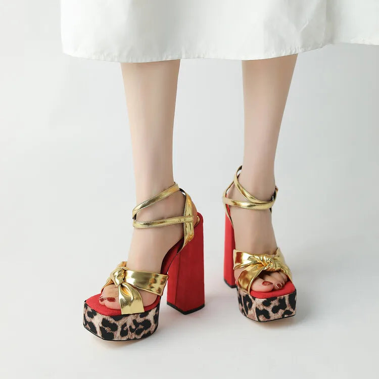 Women's 12/14cm High Heel Platform Sandals