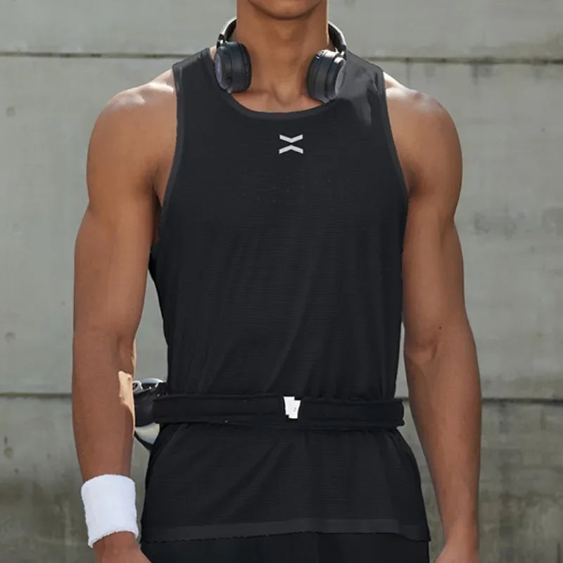 Men's Summer Sleeveless Tank Top Sportswear Gym Sports Vest