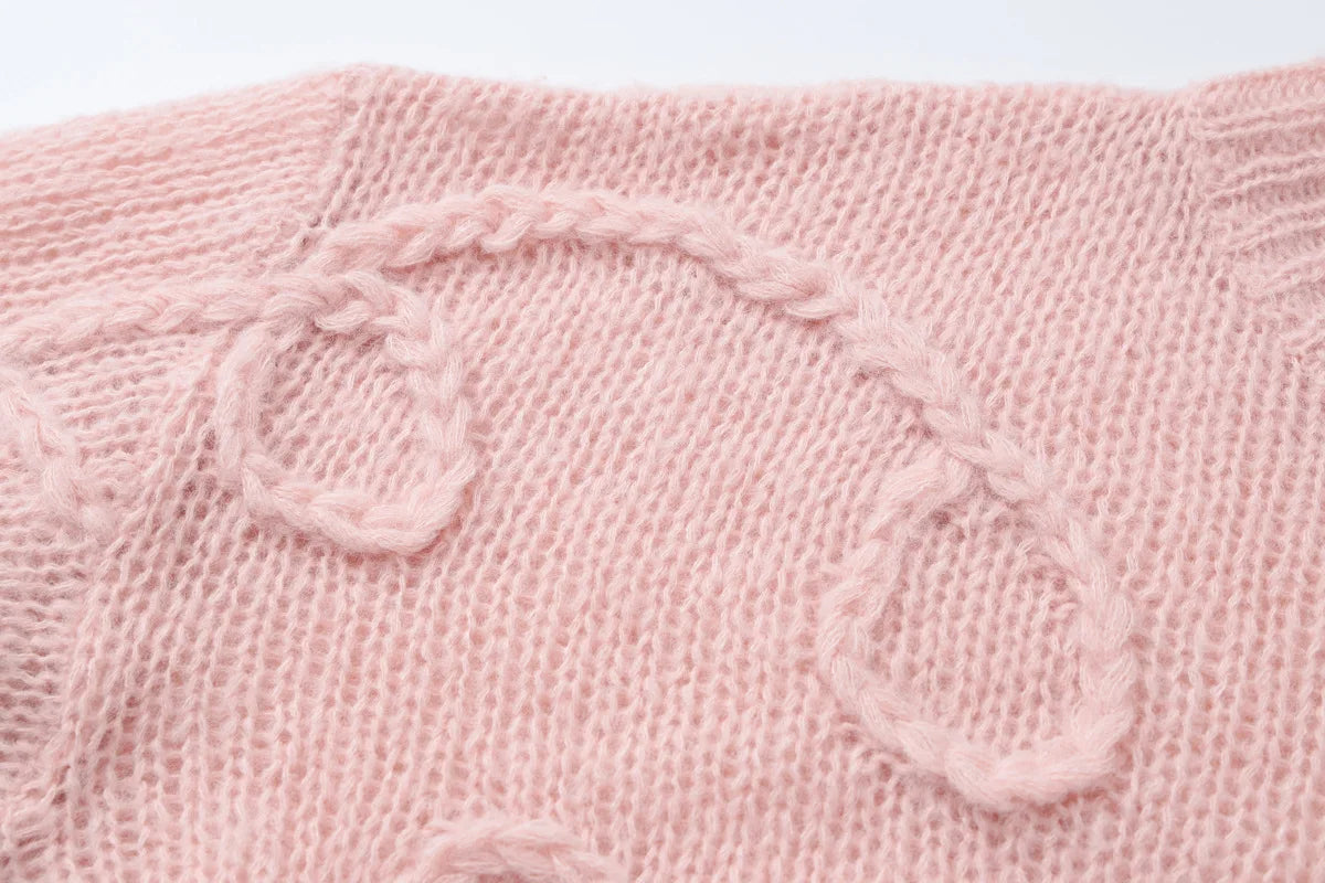 Women's Knitted Pullover Sweaters Top Casual Loose Round Neck Long Sleeve Top