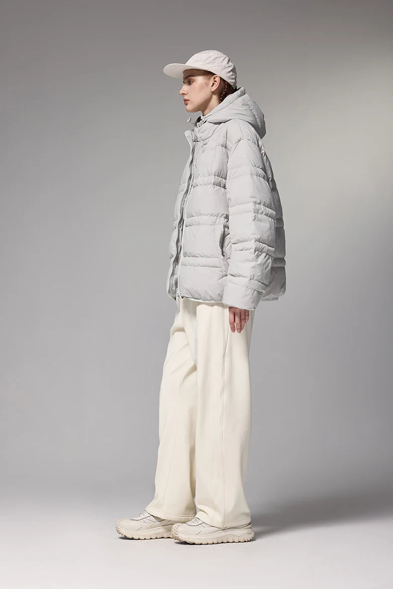 Water-Resistant Down Jacket Unisex - Streetwear Warm Loose Fit with Detachable Design