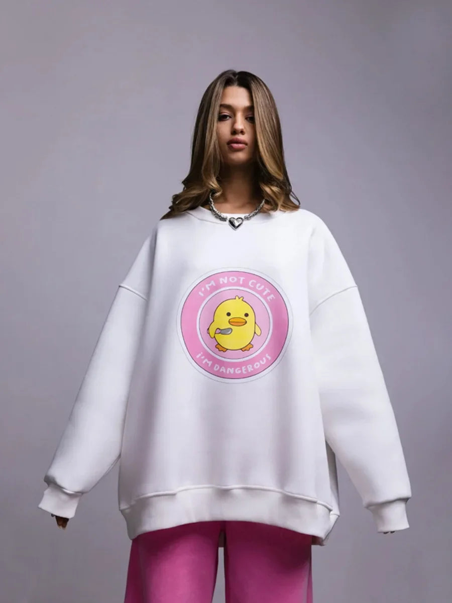 Women's Loose Round Neck Oversized Chic Sweatshirt