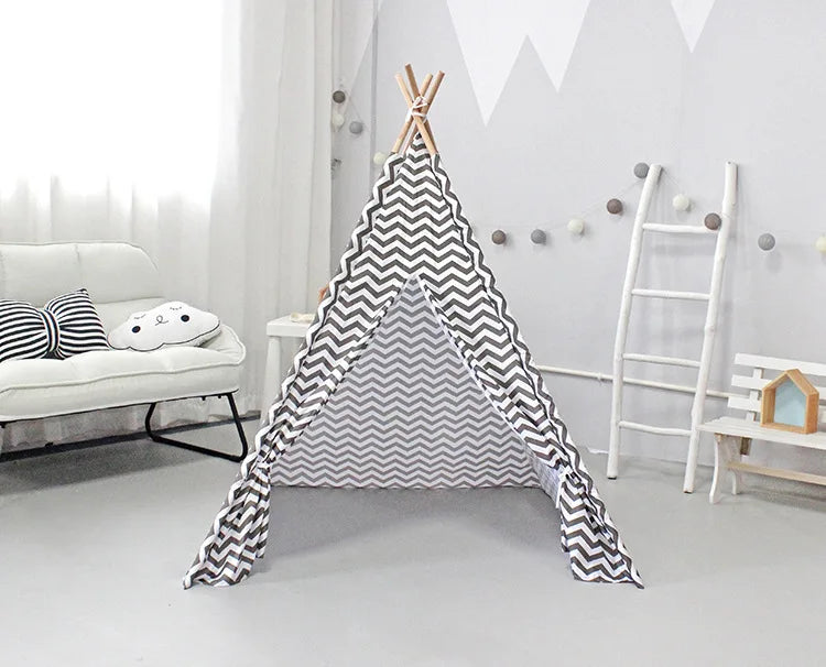 110×110×140cm Baby Playpen Children’s Toy Tent Wigwam Indoor Tipi Play House