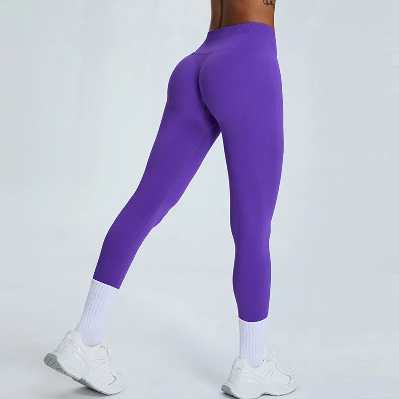 Women's High Waist Yoga Pants Fitness Running Tights Push Up Sports Gym Workout Leggings