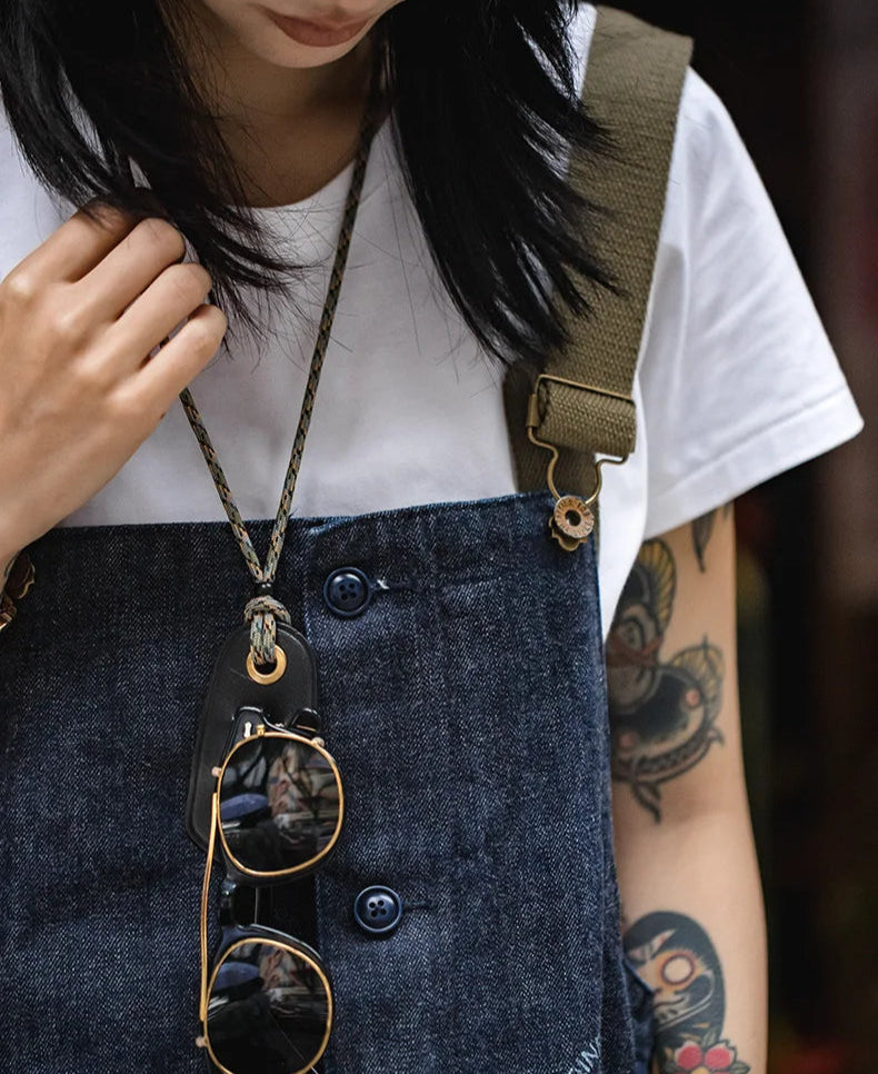 Vintage Leather Glasses Chain - Portable Sunglasses Lanyard Fashion Neck Strap