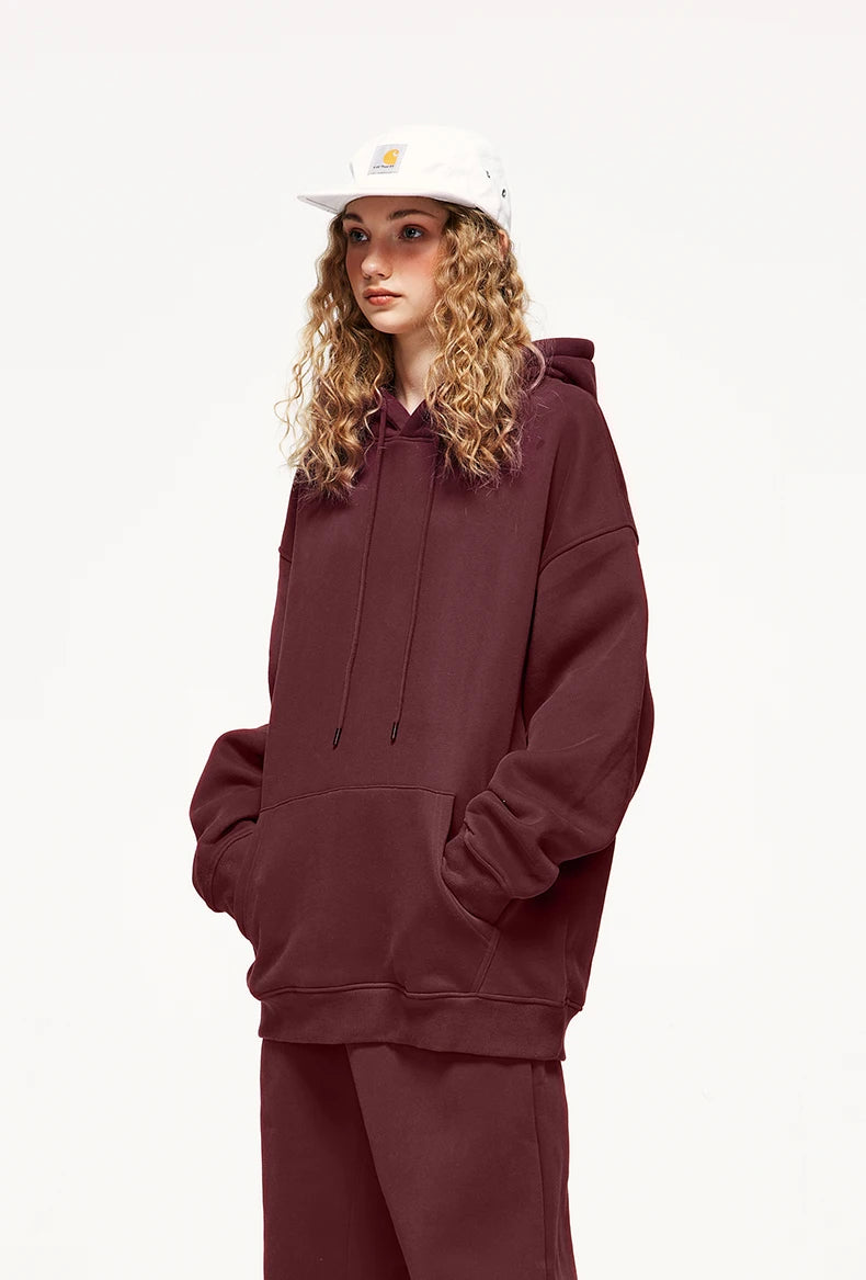 Unisex 350G Fleece Velvet Warm Hoodie