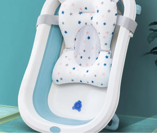 Baby Bathtub Pad - Adjustable Bath Support Seat for Newborn Bathing