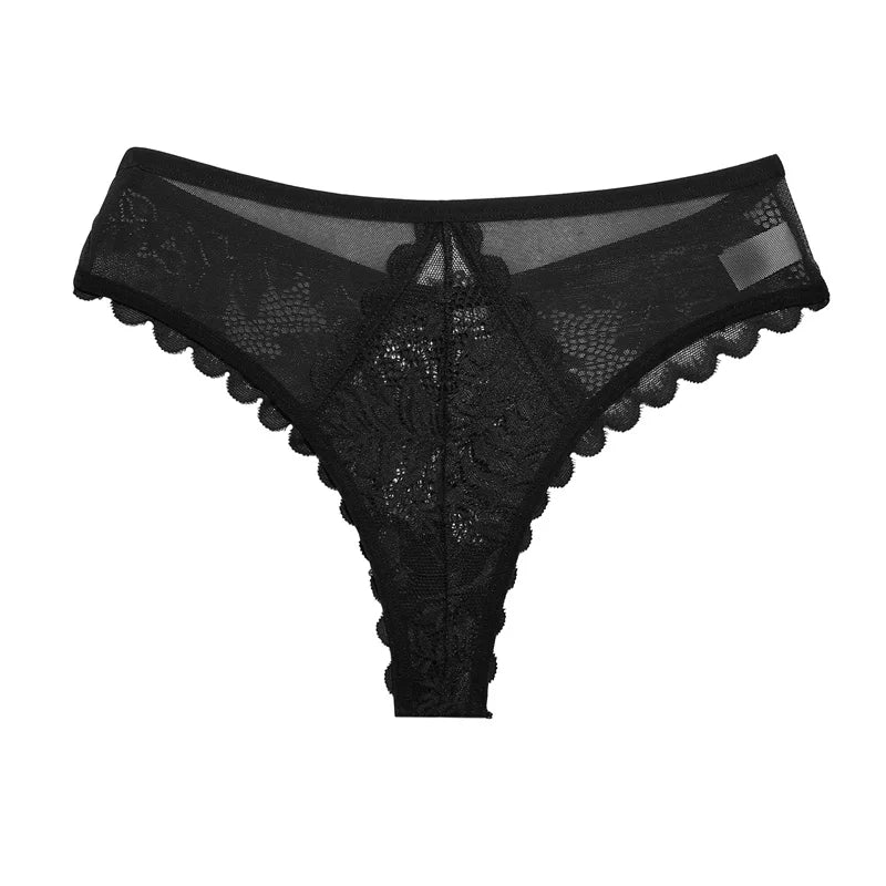 Lace Thong Panties - Sexy Low Waist G-String Underwear