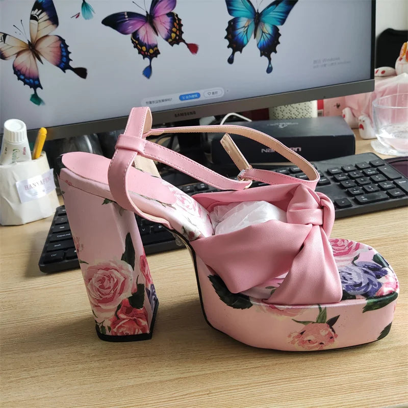 Women's 12/14cm High Heel Platform Sandals
