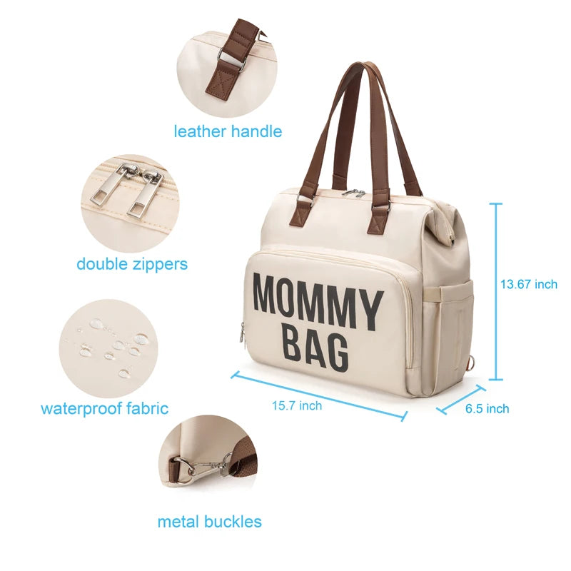 3pcs/set Mum/Mom Large Capacity Diaper Maternity Bag Backpack