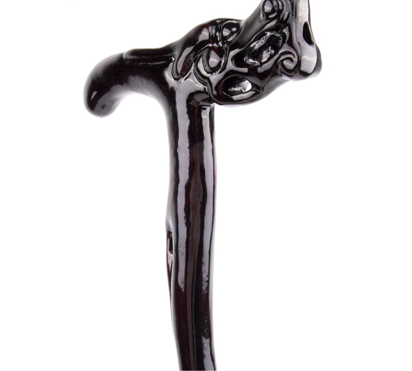 Dragon Bite Ball Wooden Walking Stick - Decorative Fantasy Cane 88cm