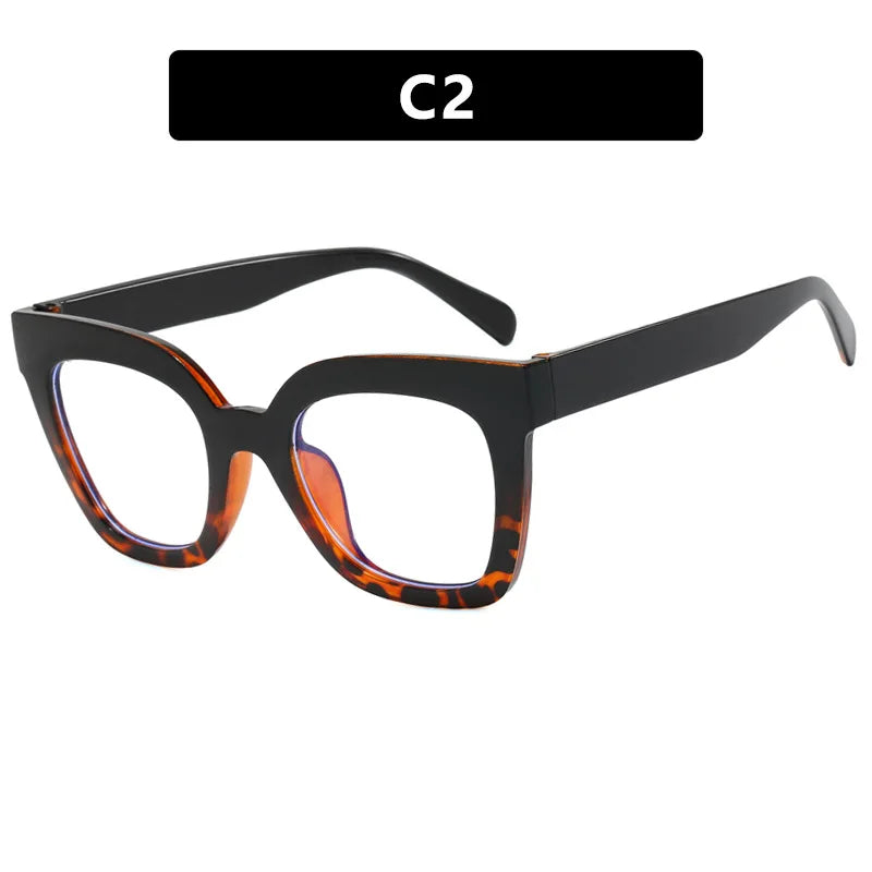 Square Frame Anti Blue Light Glasses - Transparent Computer Eyewear for Women & Men