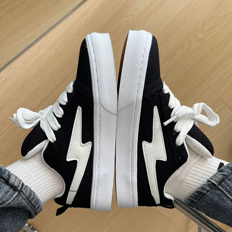 Men's Casual Design Sneakers Sports Shoes Platform Canvas Sneakers