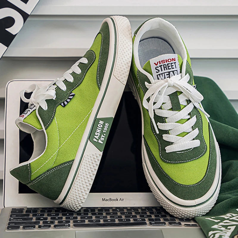Canvas Skateboard Flat Shoes - Unisex Trainers Plus Size