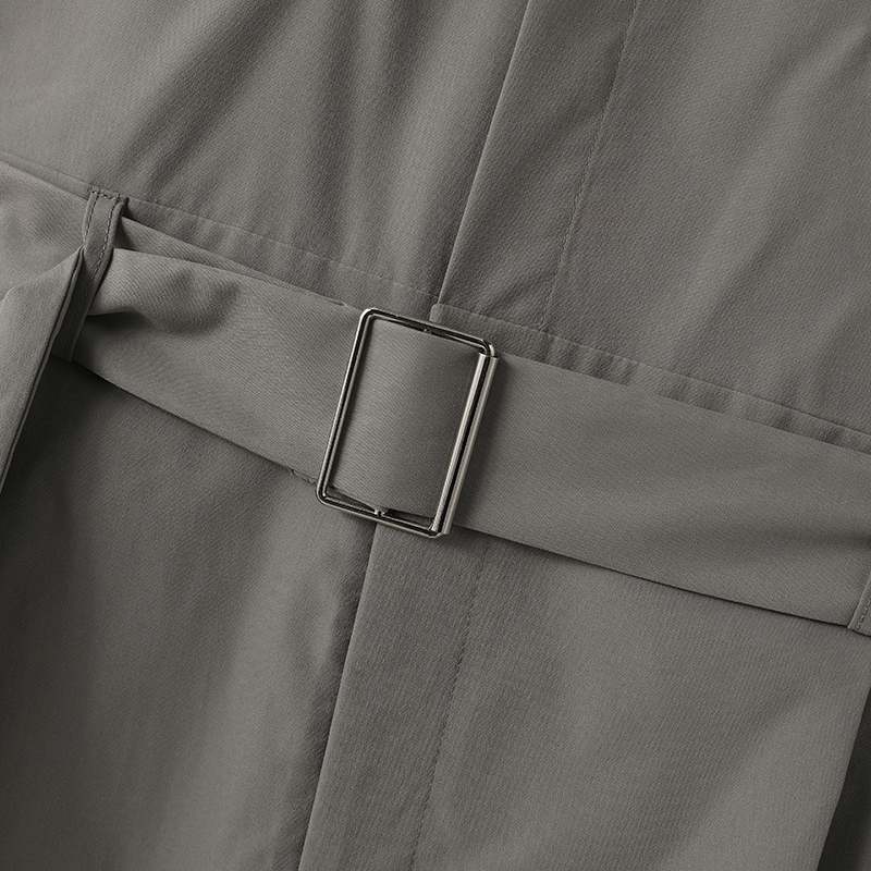 Men's Lapel Long Sleeve Pockets Jumpsuit With Belt S-5XL