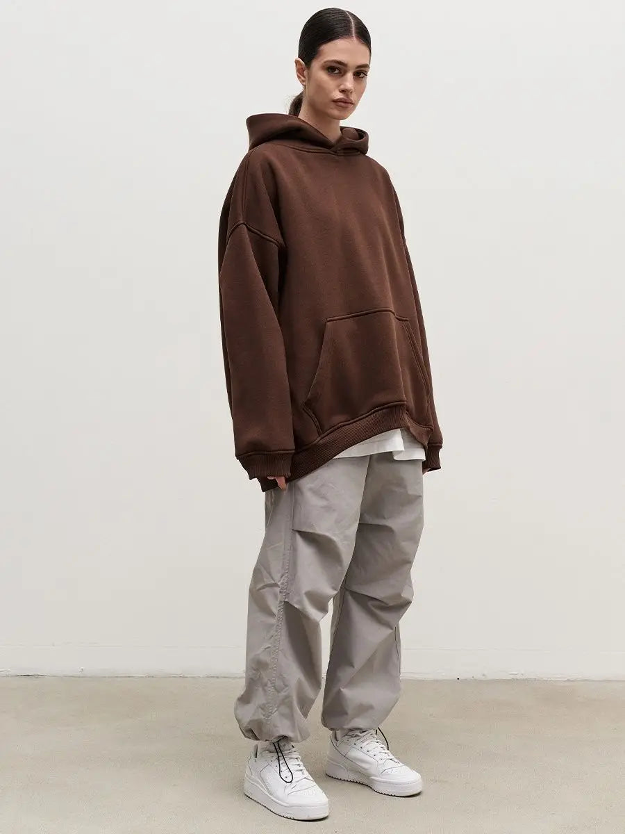 Women's Oversized Fleece Pullover Hoodie