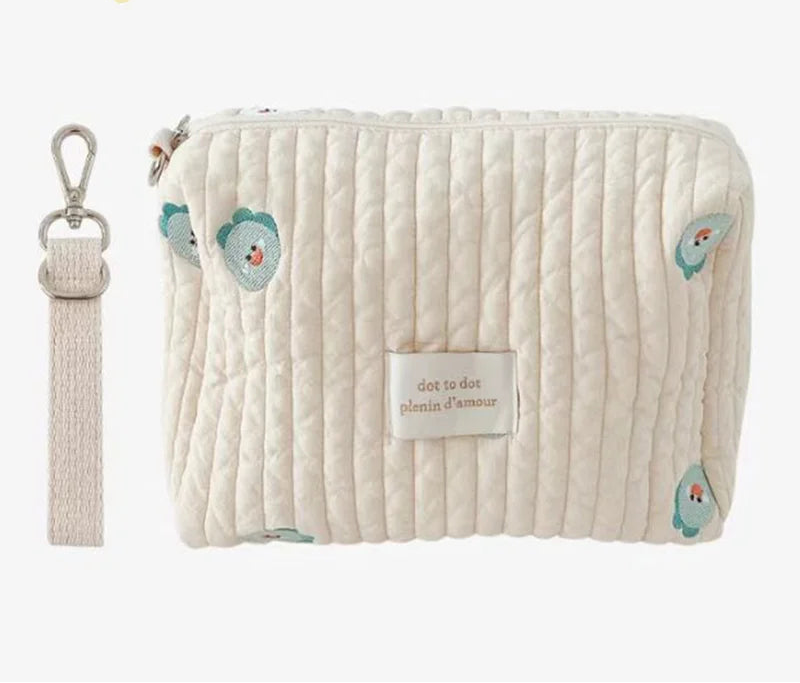 Cute Embroidery Baby Stroller Bag with Hook - Nappy Bag for Baby Accessories