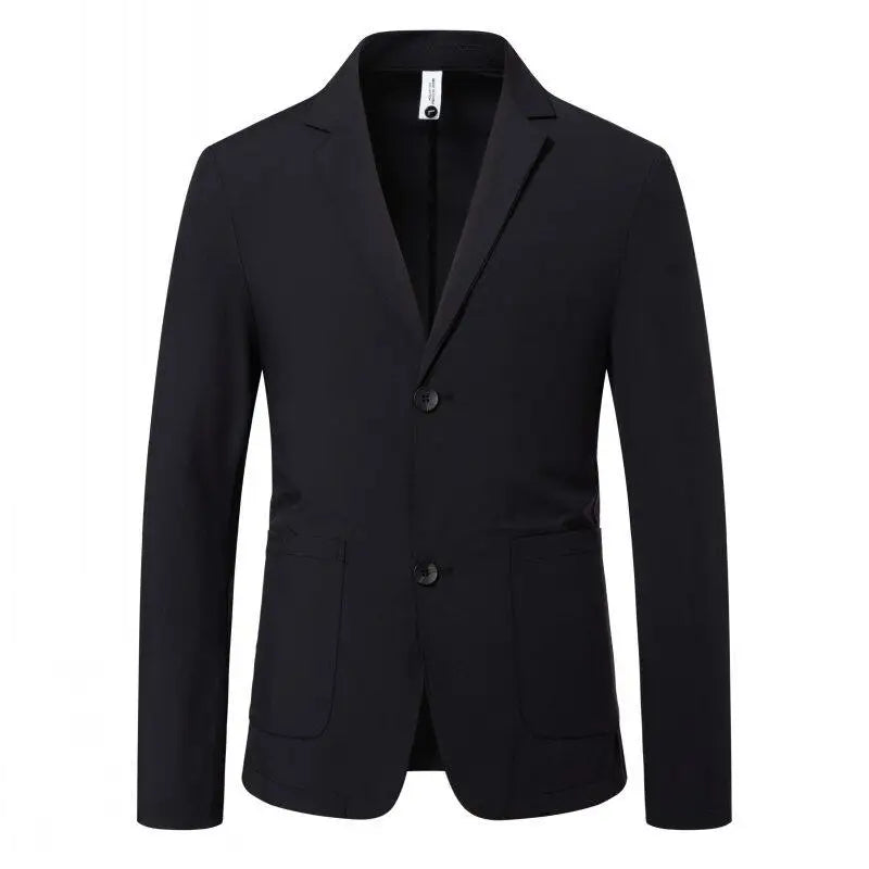 Men's Summer Thin Smart Casual Lightweight Turn Down Collar Blazer Jacket