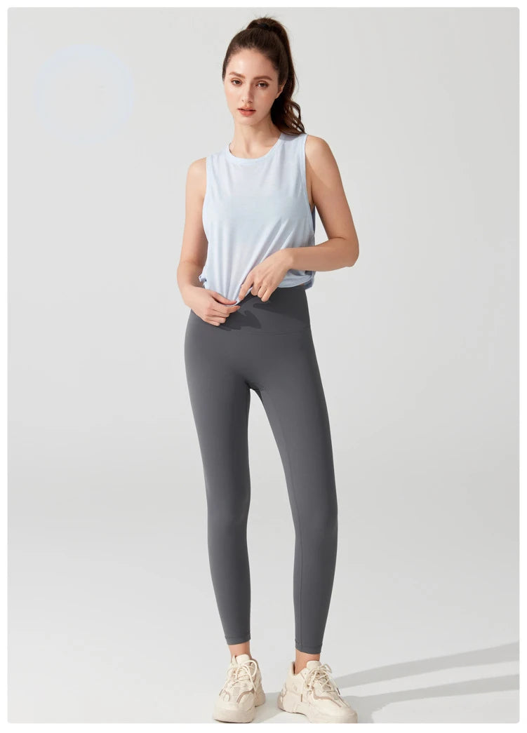 Women's Sleeveless Yoga Vest - Loose Fit Quick Dry Athletic Tank Top