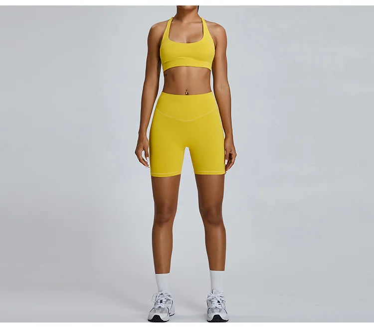 Women's Seamless Buttock Lift Sports Shorts  Running Scrunch Workout Yoga High Waist Gym Shorts